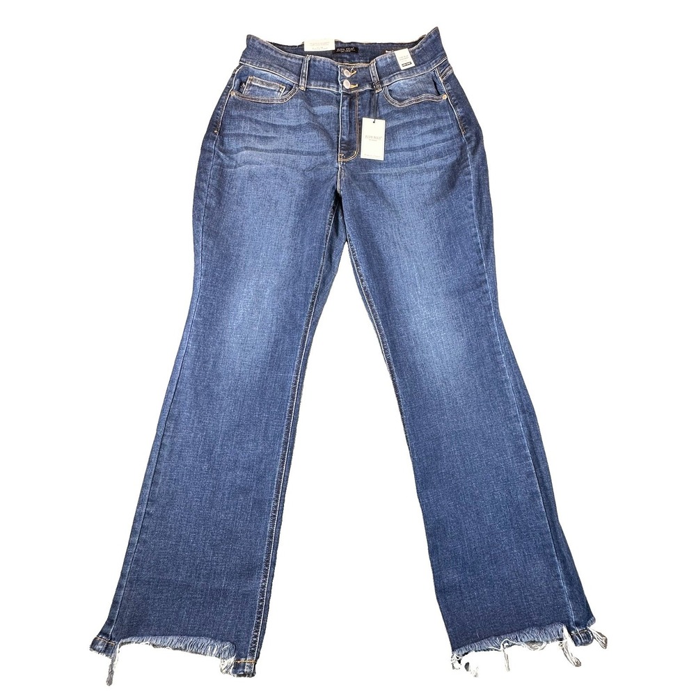 Judy Blue Jeans Womens 16W Boot Cut High Waist Raw Hem Western Distressed Boho